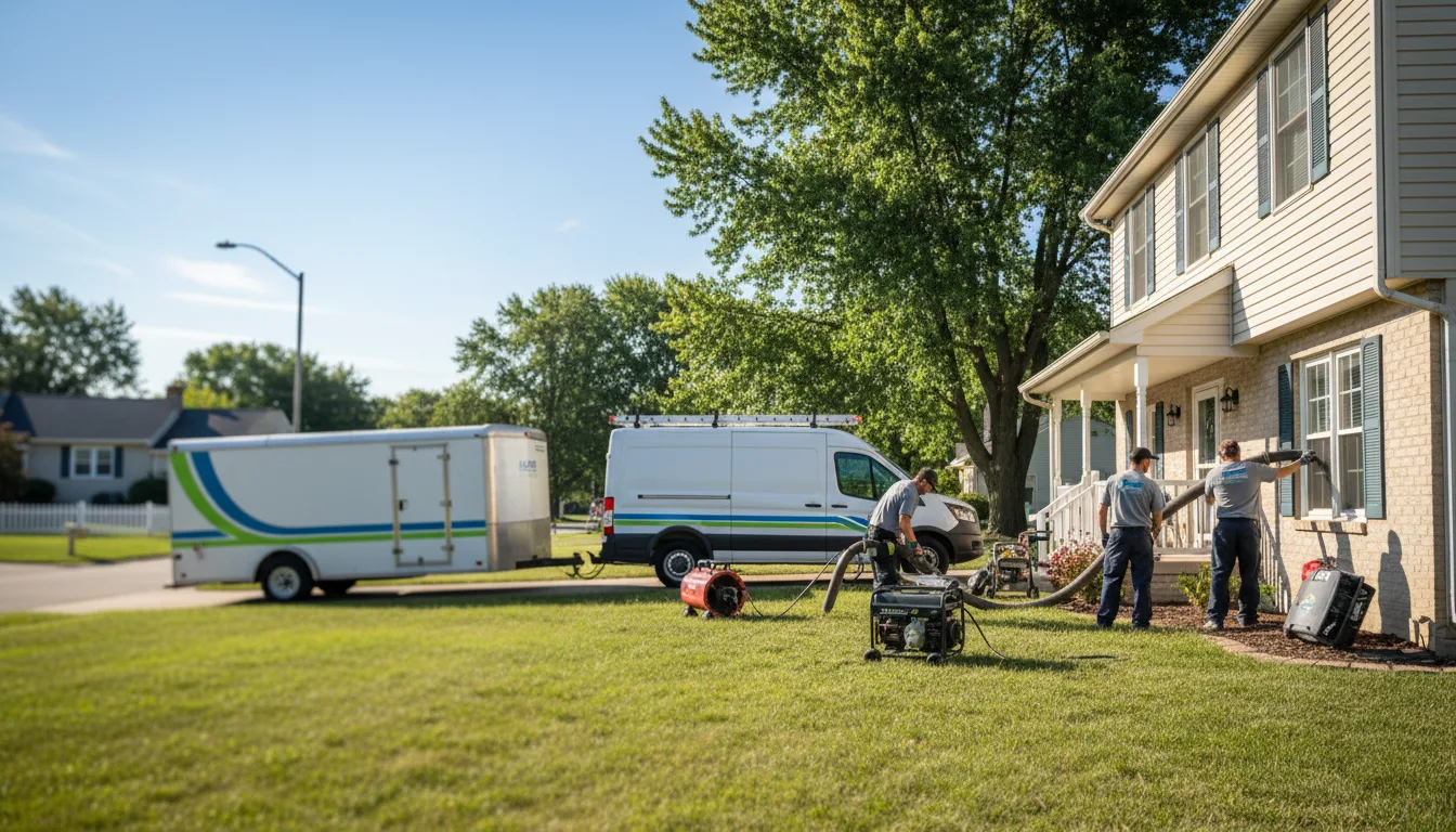 Flooded Basement Restoration And Cleanup With Repair in Winona Lake, IN near me